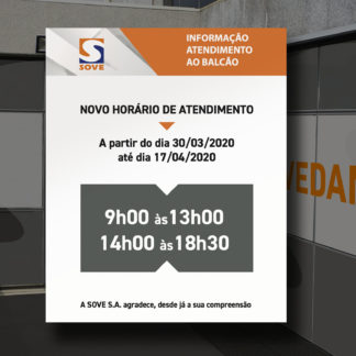 Loja de Vedantes Maia – Alteração de horário