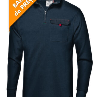 POLO ZARA MANGA COMPRIDA AZUL